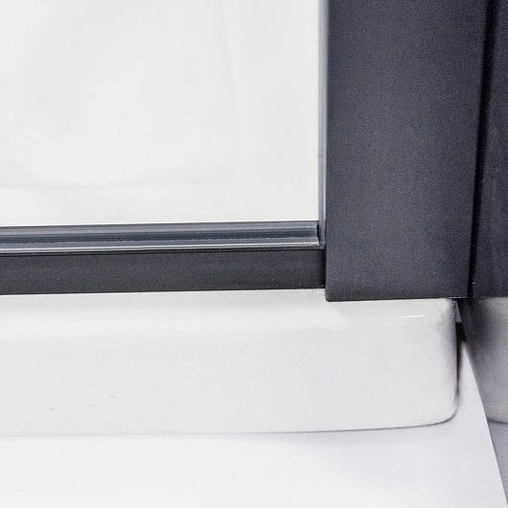 Душевое ограждение 1000мм прозрачное стекло Roltechnik Exclusive Line ECWALK/1000 black elox 585-1000000-05-02