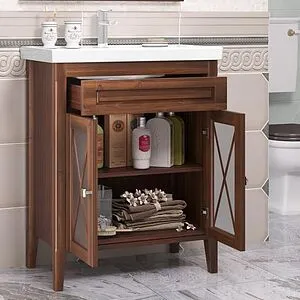 Тумба под умывальник напольная Opadiris Палермо 70 светлый орех 00-00006721, 3