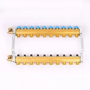 Группа коллекторная без расходомеров 10 отводов 1"в/в x ¾"ек Watts HKV 10004188 Группа коллекторная без расходомеров 10 отводов 1"в/в x ¾"ек Watts HKV 10004188, 4