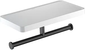 Держатель туалетной бумаги Aquatek Европа чёрный матовый AQ4919MB, 1