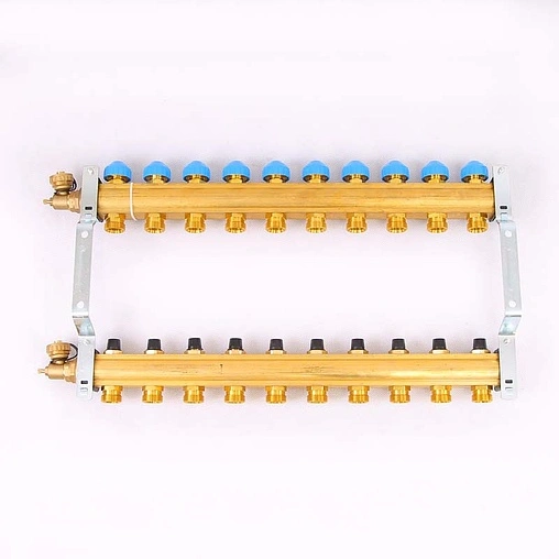 Группа коллекторная без расходомеров 10 отводов 1&quot;в/в x ¾&quot;ек Watts HKV 10004188