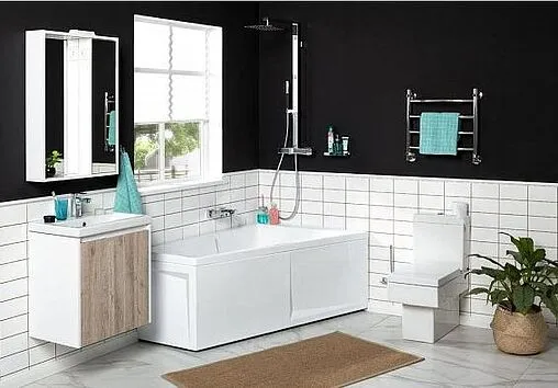 Шкаф-зеркало Aquanet Клио 60 R белый 00189228