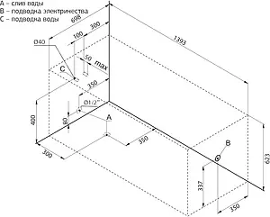 Ванна акриловая Aquanet West 140x70 00204052 Ванна акриловая Aquanet West 140x70 00204052, 3
