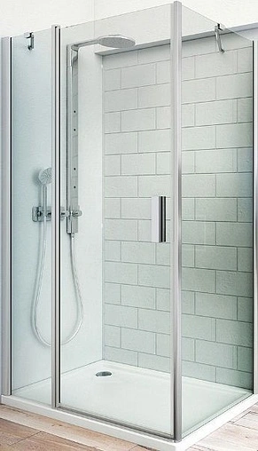 Душевое ограждение 900x900мм прозрачное стекло Roltechnik Tower Line TDO1+TB/900*900 724-9000000-00-02+725-9000000-00-02