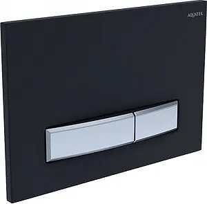 Клавиша смыва для унитаза Aquatek Slim KDI-0000031 кнопки/хром глянцевый, панель/стекло черный Клавиша смыва для унитаза Aquatek Slim KDI-0000031 кнопки/хром глянцевый, панель/стекло черный, 3