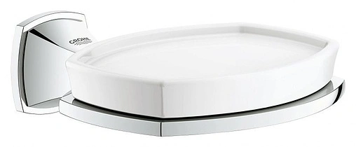 Мыльница Grohe Grandera хром/белый 40628000