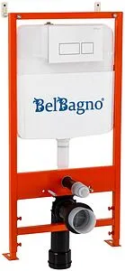 Инсталляция для подвесного унитаза Set 3 в 1 BelBagno BB026/BB042BL с кнопкой белый глянцевый Инсталляция для подвесного унитаза Set 3 в 1 BelBagno BB026/BB042BL с кнопкой белый глянцевый, 1