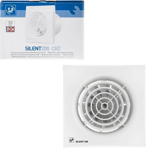Вентилятор вытяжной Soler &amp; Palau SILENT-200 CRZ белый