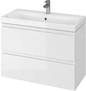 Тумба-умывальник подвесная Cersanit Moduo Slim 80 белый 64126+S-UM-MOD80SL/1, 1