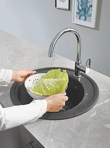 Мойка кухонная Grohe K200-51 серый гранит 31656AT0 Мойка кухонная Grohe K200-51 серый гранит 31656AT0, 4