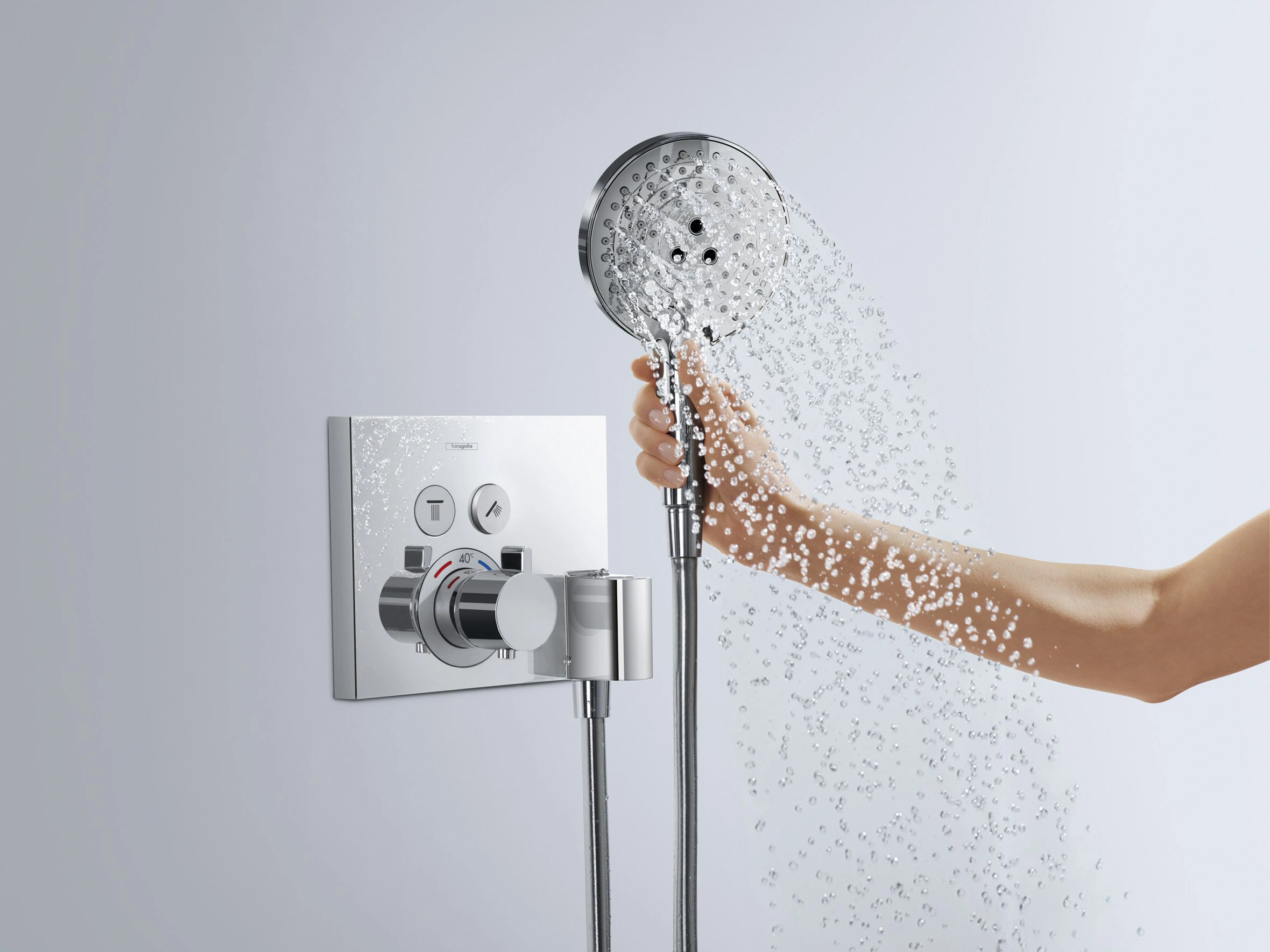 Термостат для 2 потребителей Hansgrohe ShowerSelect хром 15765000