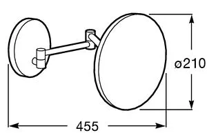Косметическое зеркало Roca Hotels хром 816381001, 2