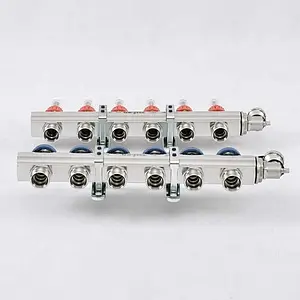 Группа коллекторная с расходомерами 6 отводов 1&quot;в/в x ¾&quot;ек Uni-fitt 440E4306, 4