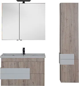 Шкаф-зеркало Aquanet Мадейра 100 R дуб кантри 00183067 Шкаф-зеркало Aquanet Мадейра 100 R дуб кантри 00183067, 3