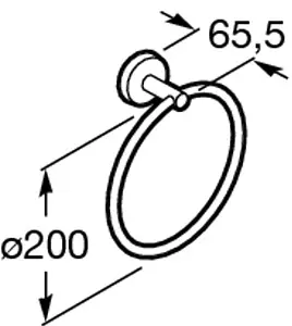 Полотенцедержатель Roca Twin хром 816711001, 2