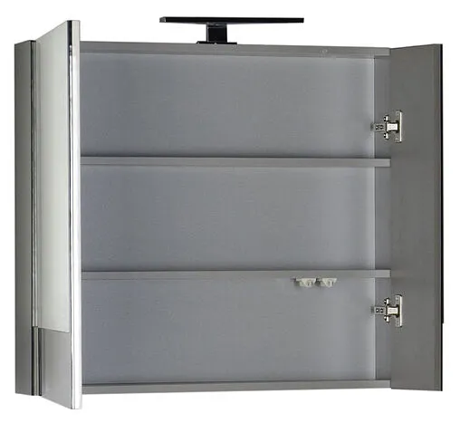 Шкаф-зеркало Aquanet Верона 75 L чёрный 00175385