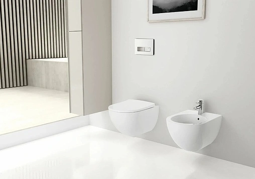 Комплект 6 в 1 Geberit Acanto 500.128.21.A с кнопкой Delta 51 хром глянцевый