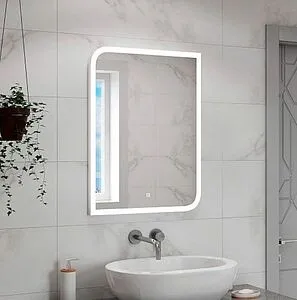 Зеркало с подсветкой Continent Fantasy Led 60x80 с подогревом белый ЗЛП2233, 3