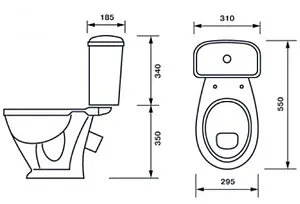 Унитаз-компакт Оскольская керамика Детский белый 47901110022 Унитаз-компакт Оскольская керамика Детский белый 47901110022, 2