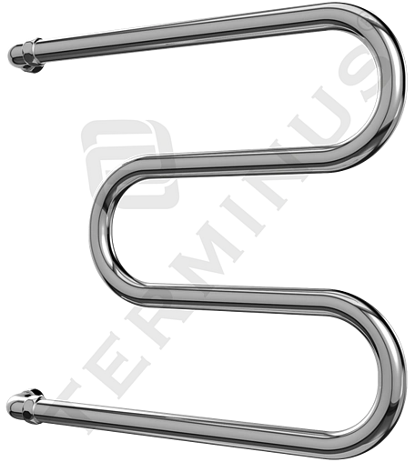 Полотенцесушитель водяной Terminus М-образный AISI 32х2 600х700 полированная сталь 4620768881220