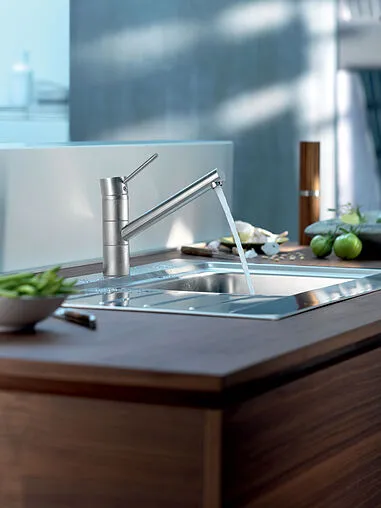 Смеситель для кухни Kludi Scope XL нержавеющая сталь 339309675