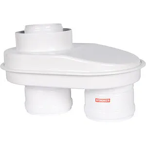 Адаптер разделительный Ø 60/100 x 80/80мм (алюм.) Rommer RCA-8080-250002, 5