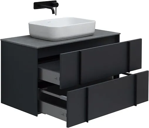 Тумба под умывальник подвесной Allen Brau Reality 90 антрацит 1.32006.AM