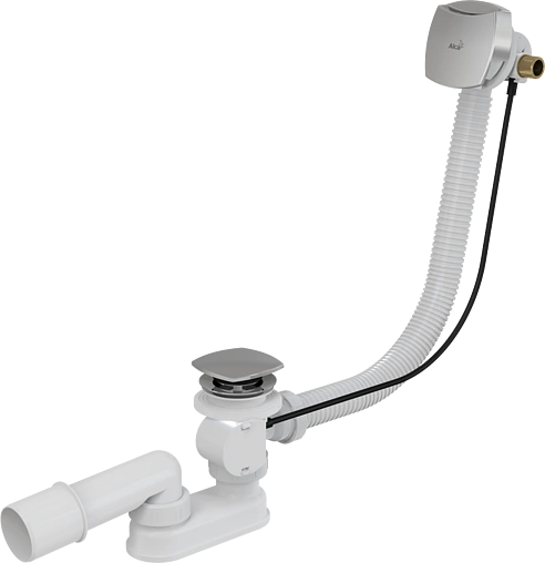 Слив-перелив для ванны с функцией налива AlcaPlast хром A564CRM2