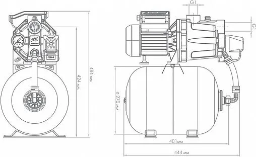 Станция автоматического водоснабжения Джилекс Джамбо 55/35 П-18 4019