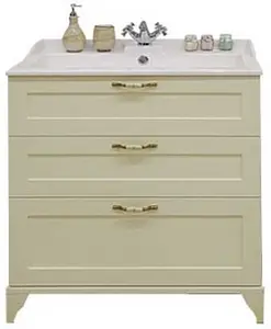 Тумба под умывальник напольная Aquaton Леон 65 H дуб бежевый 1A194601LBPR0, 1