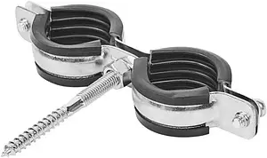 Хомут сантехнический обрезиненный сдвоенный ⅜&quot; (15-18мм) Walraven BIS Cobra 0802118, 1