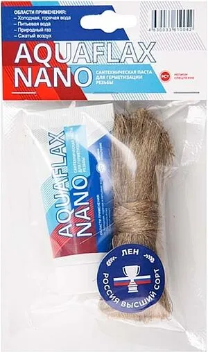 Moнтaжный кoмплeкт паста 30г + лен 15г Aquaflax nano 61004