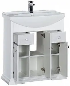 Тумба-умывальник напольная Aquanet Лагуна 75 белый 00175299+00175447 Тумба-умывальник напольная Aquanet Лагуна 75 белый 00175299+00175447, 5
