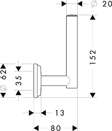 Держатель для запасных рулонов Hansgrohe Logis Classic хром 41617000