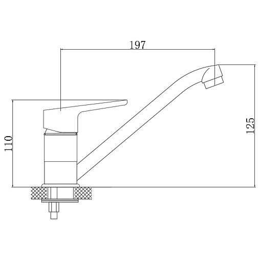 Смеситель для кухни Gross Aqua Vista хром 3210267C-G0110