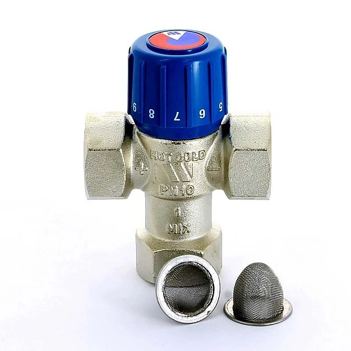 Трехходовой термостатический смесительный клапан 1&quot; +25...+50°С Kvs 2.1 WATTS Aquamix AM63C 10017421