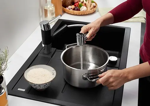 Мойка кухонная Blanco Metra 45 S 78 черный 525914