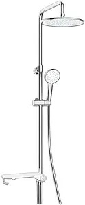 Душевая система без смесителя Lemark хром LM8810C Душевая система без смесителя Lemark хром LM8810C, 1
