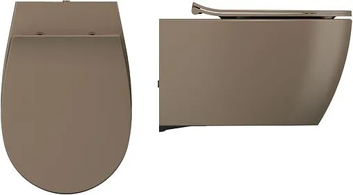 Унитаз подвесной безободковый ISVEA Sentimenti Neo Vortex коричневый 10AR02013-2H