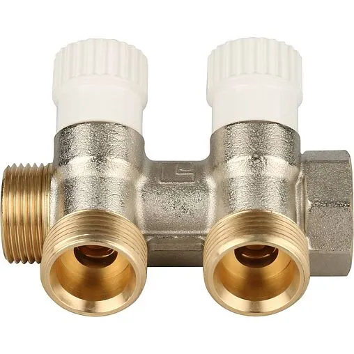 Коллектор регулирующий проходной 2 отвода ¾"в/н x ¾"ек Stout SMB 6851 343402 Коллектор регулирующий проходной 2 отвода ¾"в/н x ¾"ек Stout SMB 6851 343402