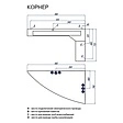 Тумба-умывальник напольная Aquaton Корнер R белый 1A0047K0KR01R