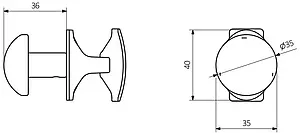 Крючок хром Terma Grip TGWCR008, 2