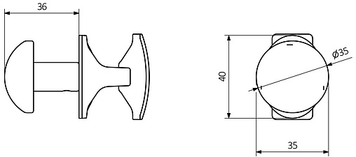 Крючок хром Terma Grip TGWCR008