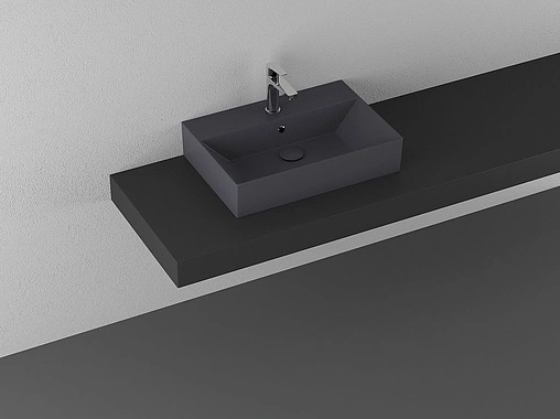 Раковина ISVEA SistemaZ Frame 60 антрацит 10SF50060-2C