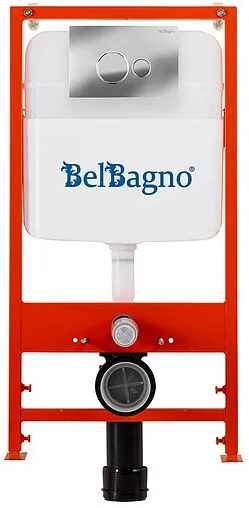 Комплект 5 в 1 BelBagno Stylus Tornado CZR-6601-TH-TOR/CZR-2316-SC/BB026/BB081CR с кнопкой хром глянцевый