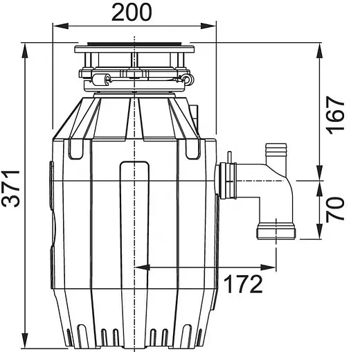 Измельчитель пищевых отходов Franke Turbo Elite TE-75 134.0535.241 Измельчитель пищевых отходов Franke Turbo Elite TE-75 134.0535.241