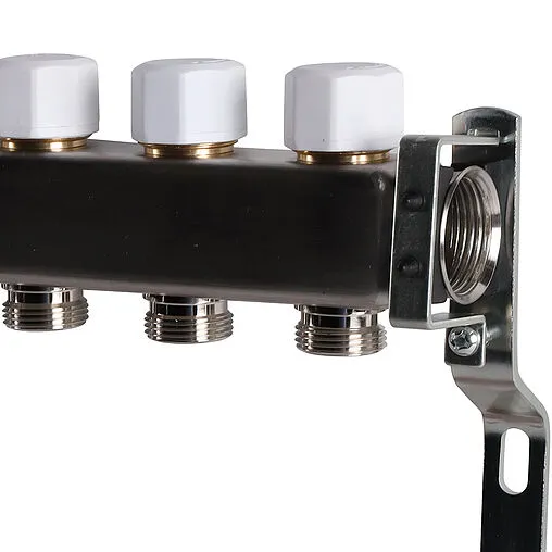 Группа коллекторная с расходомерами 10 отводов 1&quot;в/в x ¾&quot;ек Rommer RMS-1200-000010