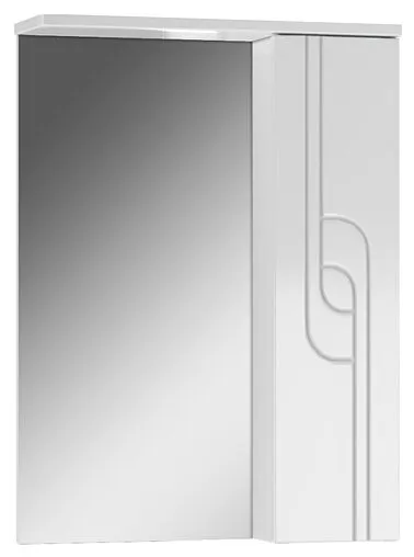 Шкаф-зеркало Айсберг Лилия 50 R белый DA2005HZ