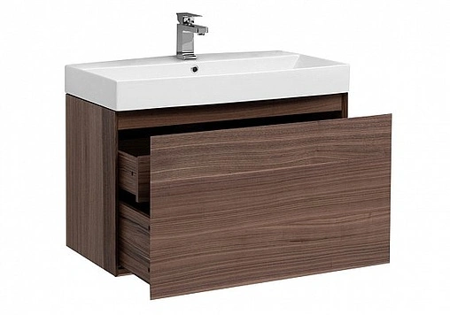 Тумба под умывальник подвесная Aquanet Нью-Йорк 85 орех 00203947