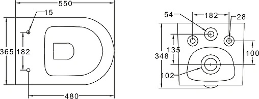 Унитаз подвесной BelBagno Amara белый BB8296CH